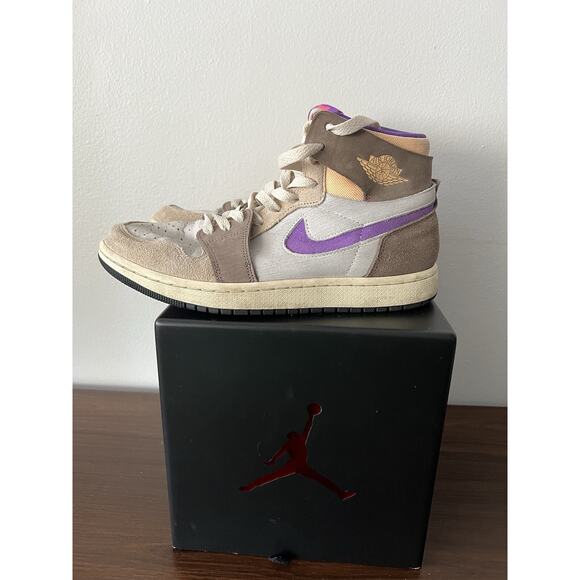Nike Air Jordan 1 Zm Air Mens Palomino Berry Fashion Sneakers - 8 US